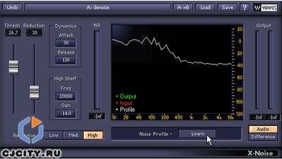 Рисунок 1. Шумоподавитель Waves X-Noise