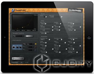 TC Electronic TonePrint Editor для iPad