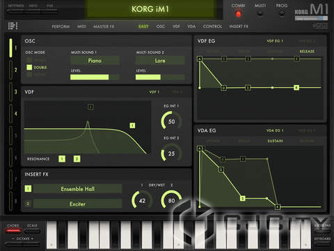  Korg iM1  iPad