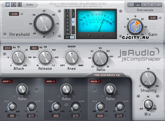 Скачать jsAudio jsCompShaper