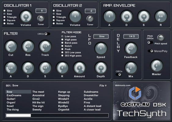 Скачать DSK Music TechSynth